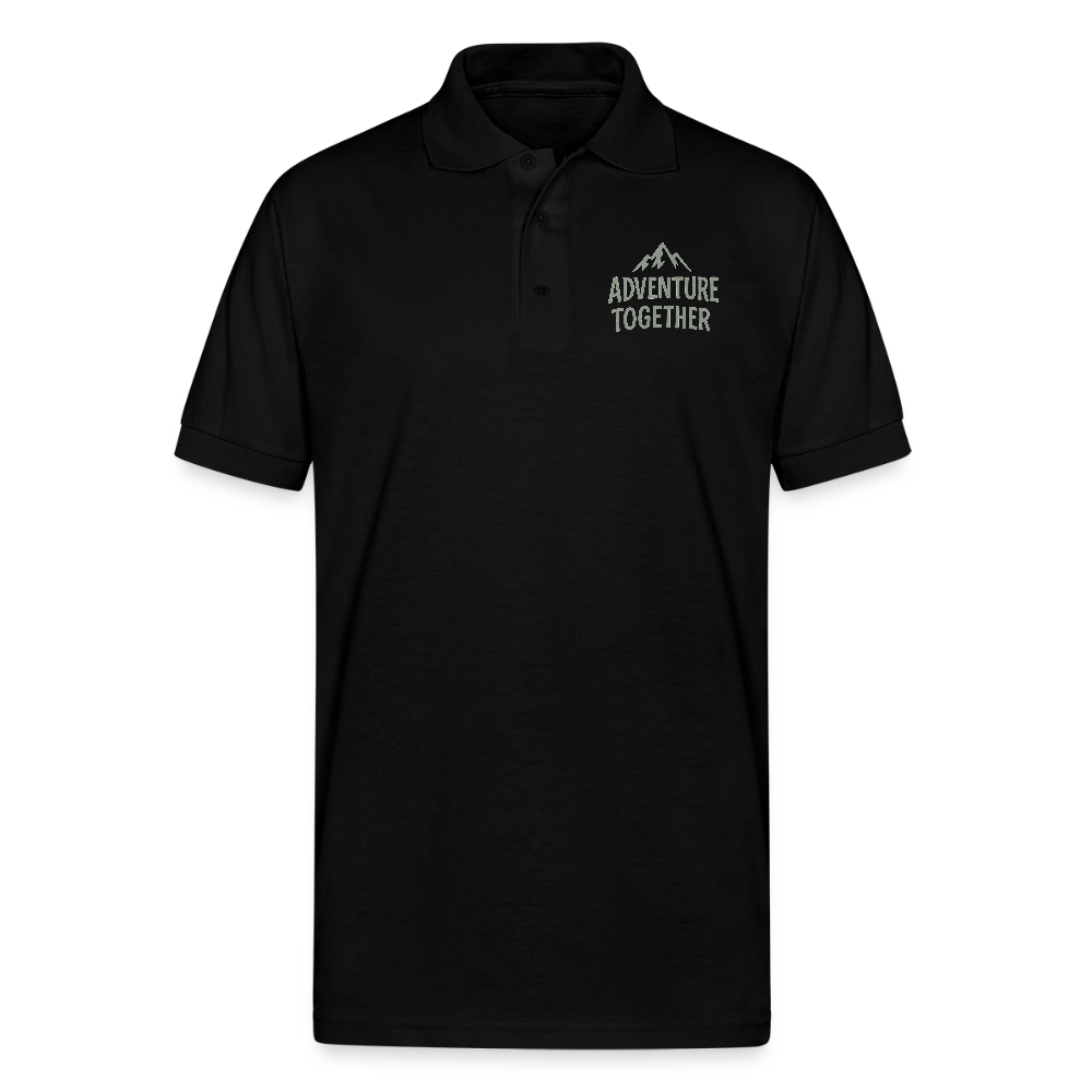 Adventure Together Polo T-shirt - black