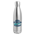 Stay Hydrated, Stay Happy Bottle - silver
