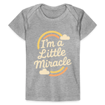 I'm a Little Miracle Baby Tee - heather grey