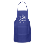 Craft Queen Apron - royal blue
