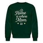 Home Is Where Mom Is Sweatshirt - forest green