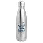Sip, Smile, Repeat Mug Bottle - silver