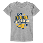Future Superhero Baby Tee - heather grey