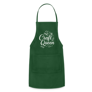 Craft Queen Apron - forest green