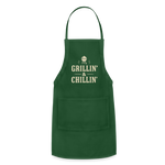 Grillin’ & Chillin’ Apron - forest green