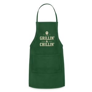 Grillin’ & Chillin’ Apron - forest green