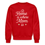 Home Is Where Mom Is Sweatshirt - red