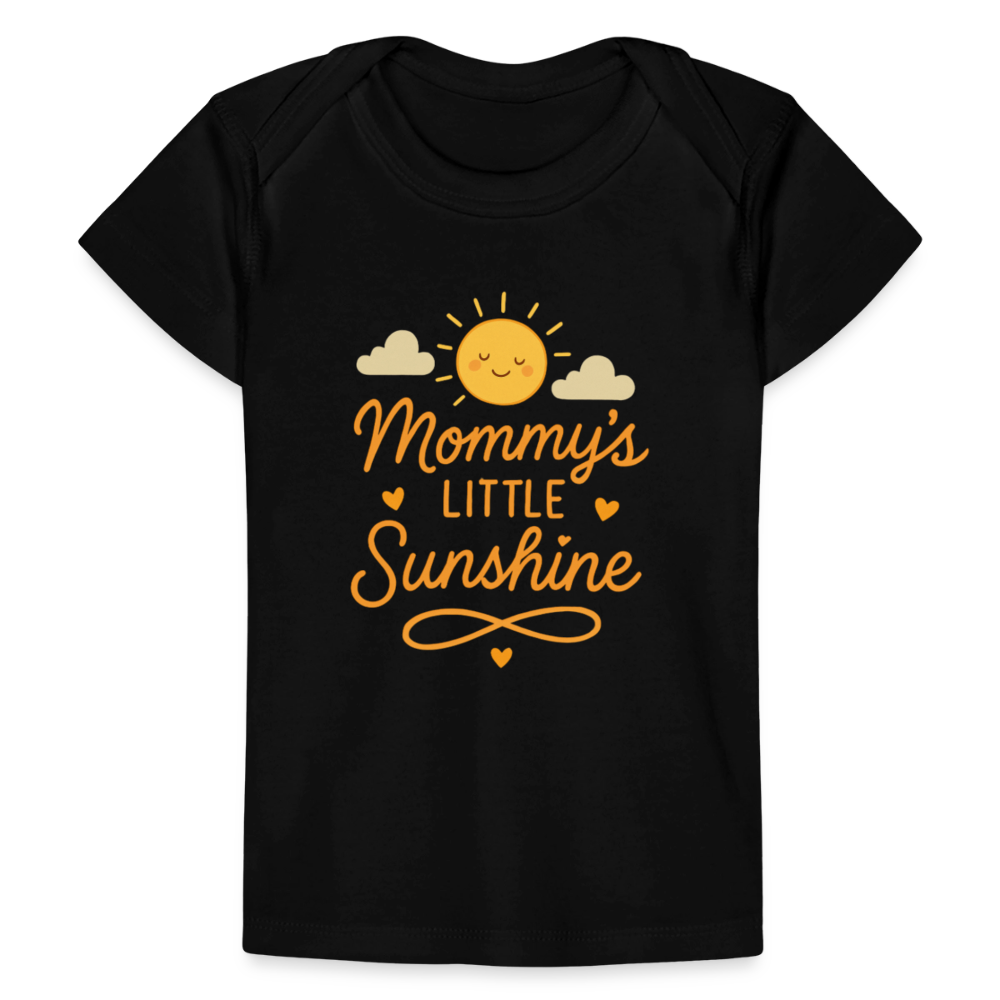 Mommy’s Little Sunshine Baby Tee - Adorable, Comfortable Baby Shirt - black