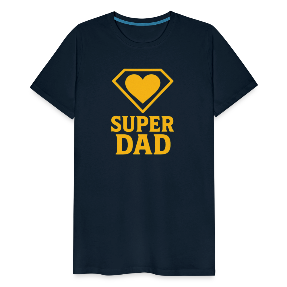 Super Dad T-shirt - Father's Day Gift, Superhero Dad Shirt - deep navy