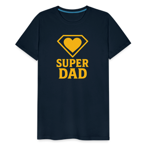 Super Dad T-shirt - Father's Day Gift, Superhero Dad Shirt - deep navy