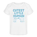 Cutest Little Human Baby Tee - white