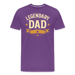 Legendary Dad T-shirt - Vintage Father's Day Gift, Best Dad Shirt - purple