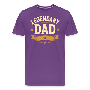 Legendary Dad T-shirt - Vintage Father's Day Gift, Best Dad Shirt - purple