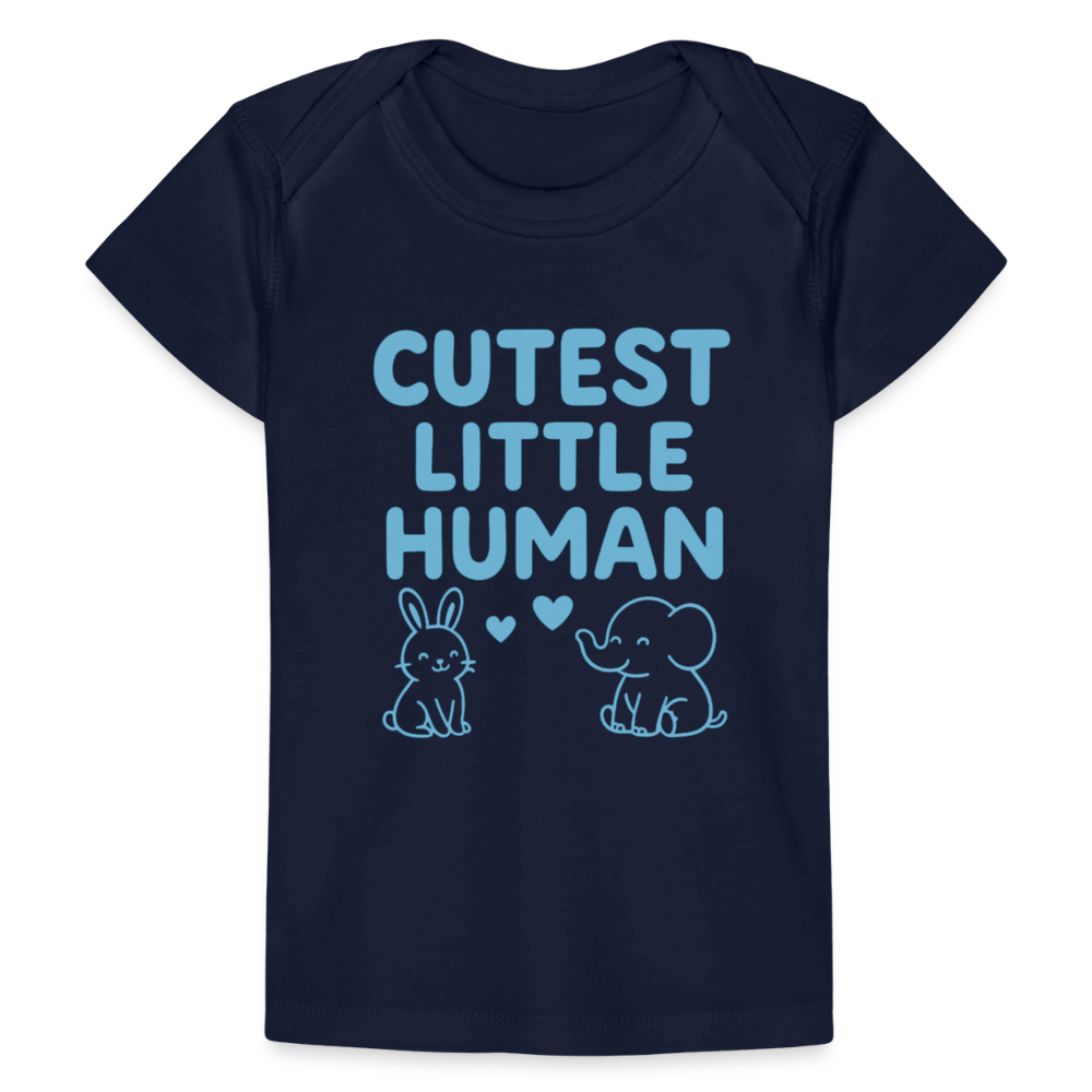 Cutest Little Human Baby Tee - dark navy