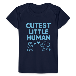 Cutest Little Human Baby Tee - dark navy