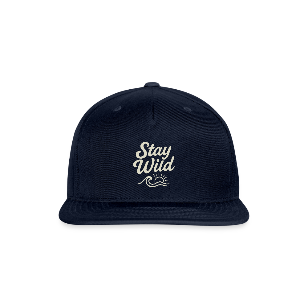 Stay Wild Baseball Hat - navy