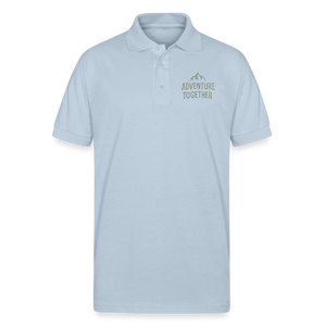 Adventure Together Polo T-shirt - light blue