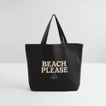 Beach Please Tote Bag - black