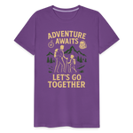 Adventure Awaits, Let’s Go Together T-shirt - Family Adventure Shirt - purple