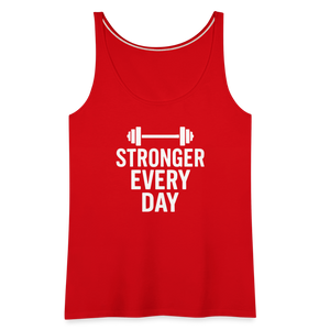 Stronger Every Day Tank Top - red