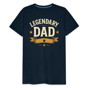 Legendary Dad T-shirt - Vintage Father's Day Gift, Best Dad Shirt - deep navy