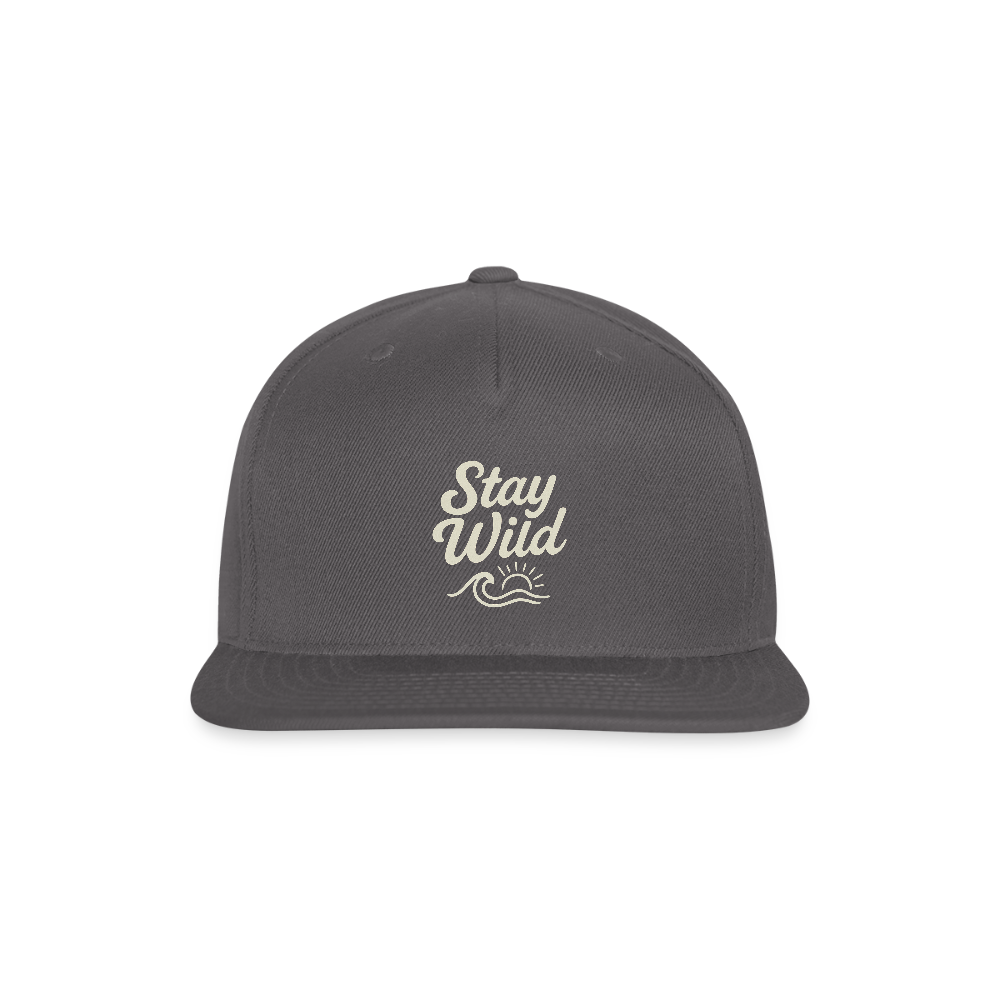 Stay Wild Baseball Hat - dark grey
