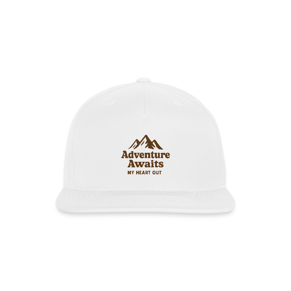 Adventure Awaits Baseball Hat - white