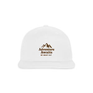 Adventure Awaits Baseball Hat - white