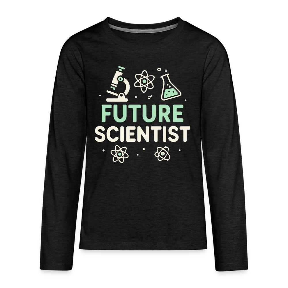 Future Scientist Kids Long Sleeve Tee - charcoal grey