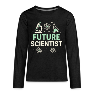 Future Scientist Kids Long Sleeve Tee - charcoal grey