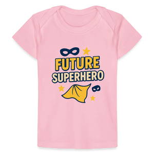 Future Superhero Baby Tee - light pink