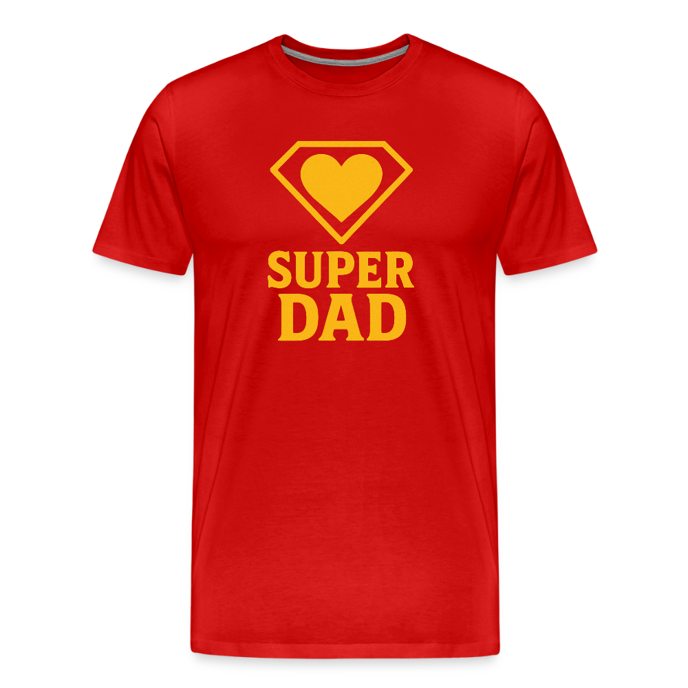 Super Dad T-shirt - Father's Day Gift, Superhero Dad Shirt - red
