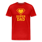 Super Dad T-shirt - Father's Day Gift, Superhero Dad Shirt - red
