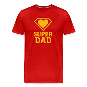 Super Dad T-shirt - Father's Day Gift, Superhero Dad Shirt - red