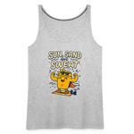 Sun, Sand, and Sweat Tank Top - heather gray