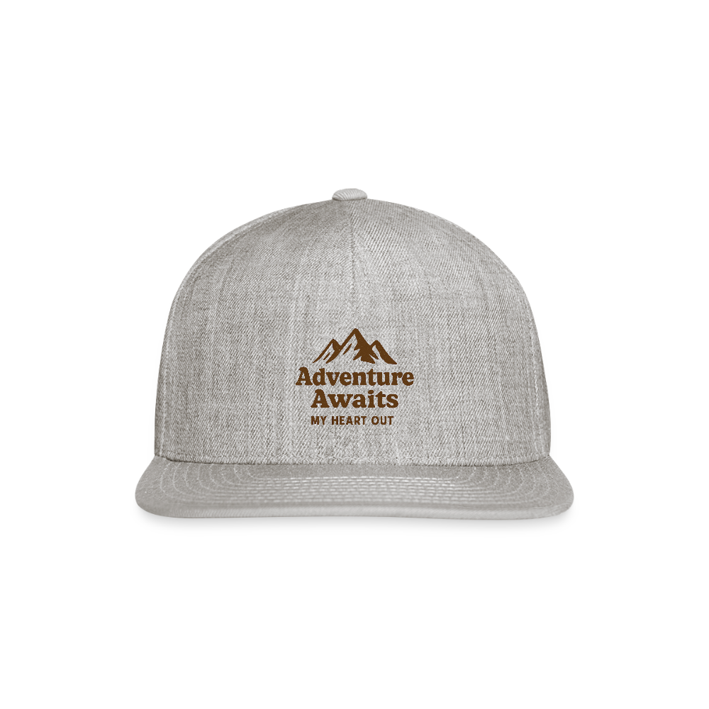 Adventure Awaits Baseball Hat - heather gray