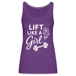 Lift Like a Girl Tank Top - purple