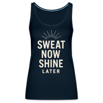 Sweat Now, Shine Later Tank Top - deep navy