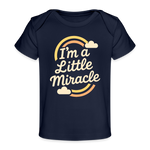 I'm a Little Miracle Baby Tee - dark navy