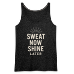 Sweat Now, Shine Later Tank Top - charcoal grey