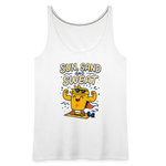 Sun, Sand, and Sweat Tank Top - white