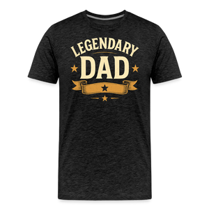 Legendary Dad T-shirt - Vintage Father's Day Gift, Best Dad Shirt - charcoal grey