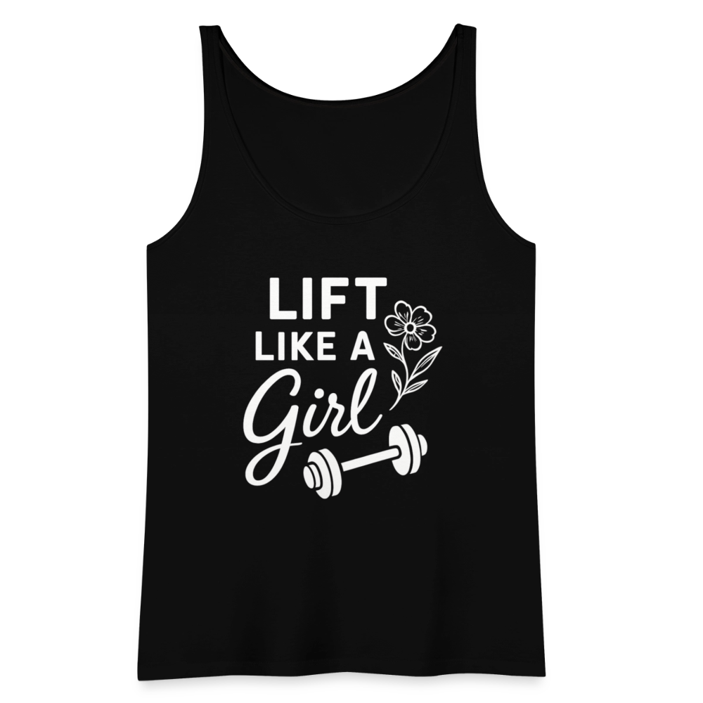 Lift Like a Girl Tank Top - black