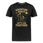 Adventure Awaits, Let’s Go Together T-shirt - Family Adventure Shirt - charcoal grey
