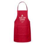 Kiss the Cook (He’s on Fire) Apron - red