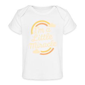 I'm a Little Miracle Baby Tee - white