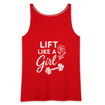 Lift Like a Girl Tank Top - red