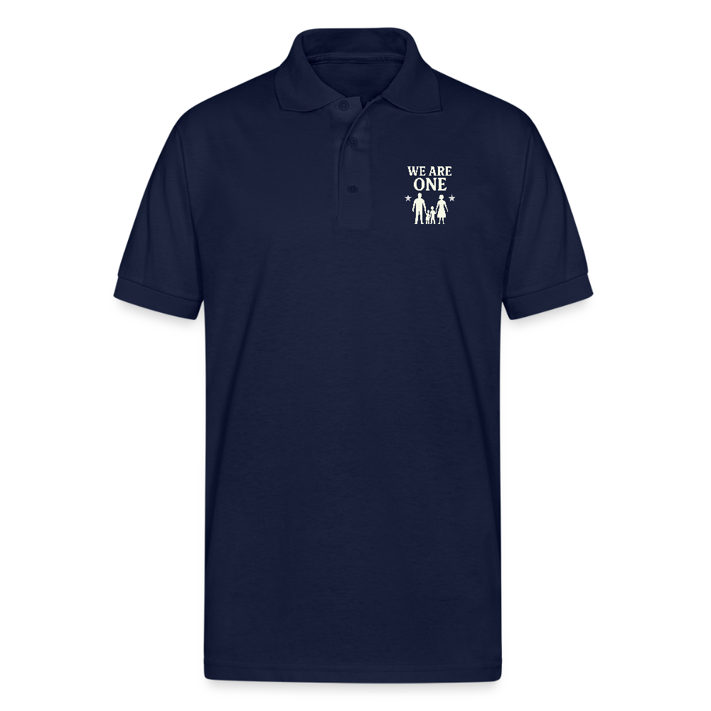 We Are One  Polo T-shirt - navy