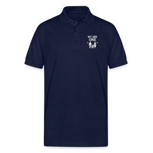 We Are One  Polo T-shirt - navy