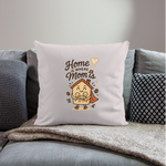 Home Is Where Mom Is Pillow Case - light taupe